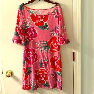 Lilly Pulitzer Size Medium Ruffle Sleeve Dress